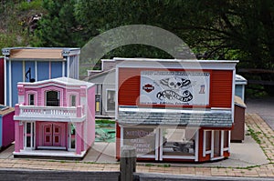 Tiny Town minature Rocky Mountain Harley Davidson store